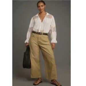 NWT-Anthropologie-The Kenna Mid-Rise Heritage Barrel Pants by Pilcro-Cedar-29